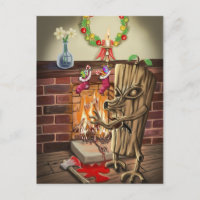 The Yule Logs Revenge Postcard