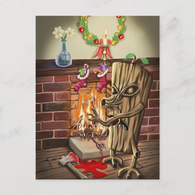 The Yule Logs Revenge Postcard (Front)