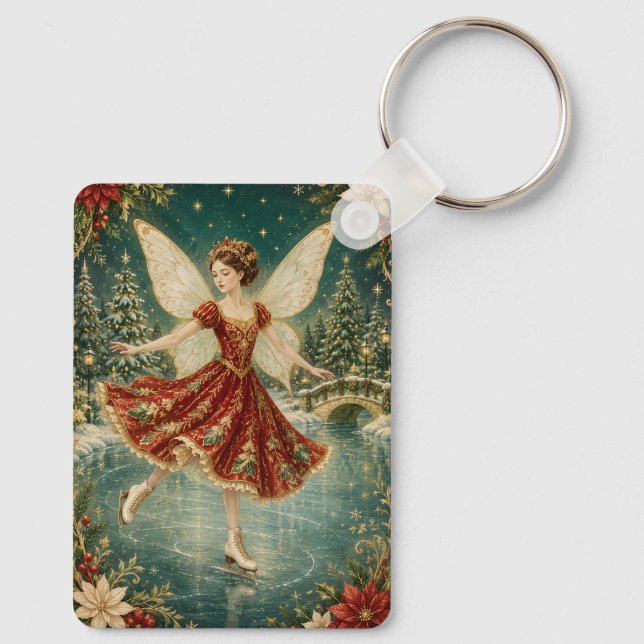 The Yuletide Ice Fairy Keychain (Back)