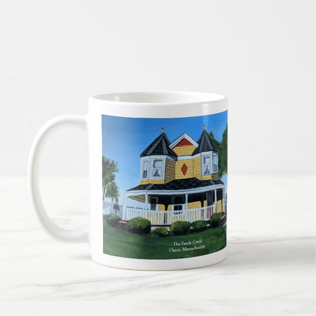 The Zandy Castle Cape Cod Victorian Drinkware Coffee Mug (Left)