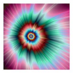 The Zazzle Perfect Poster Tie Dye Comet