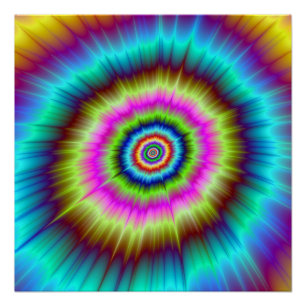 The Zazzle Perfect Poster Tie Dye Explosion