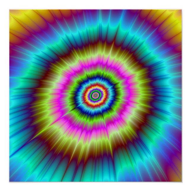 The Zazzle Perfect Poster Tie Dye Explosion (Front)