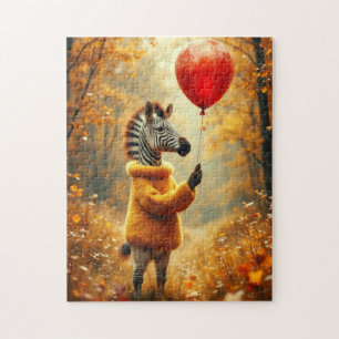 The Zebra and the red Balloon Jigsaw Puzzle