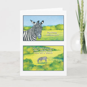 The Zebra Greeting Card Psalm 139:14