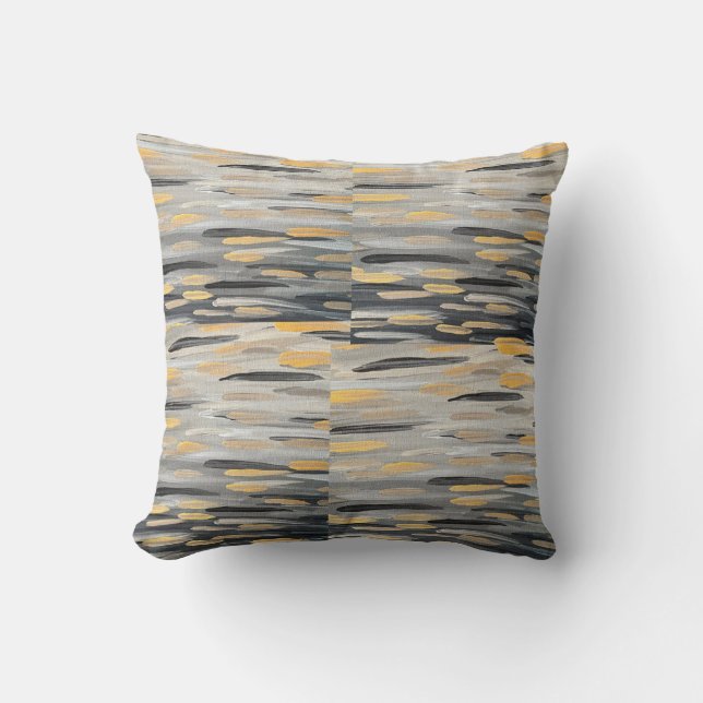 The Zebra Strokes Throw Pillow  (Front)