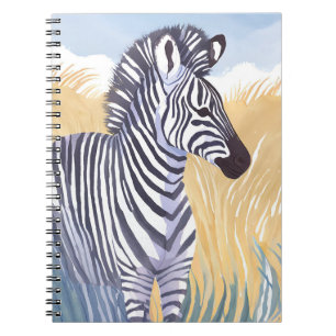 The Zebra Watercolor Safari Animal Nature Notebook