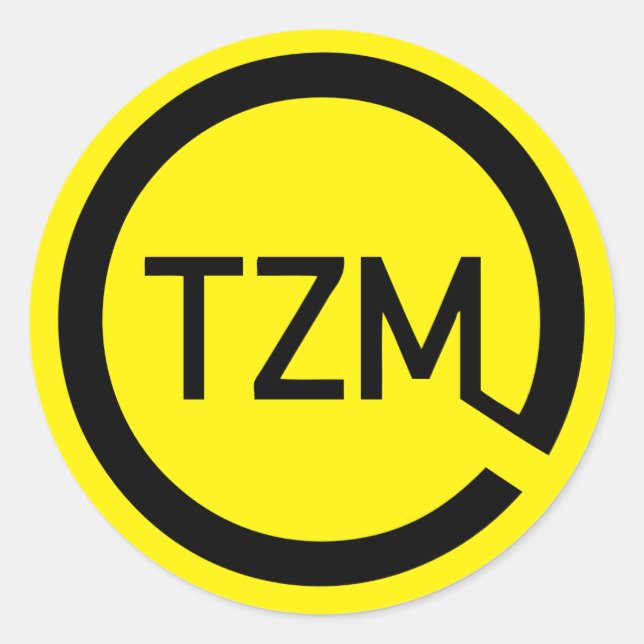 The Zeitgeist Movement Logo Classic Round Sticker (Front)