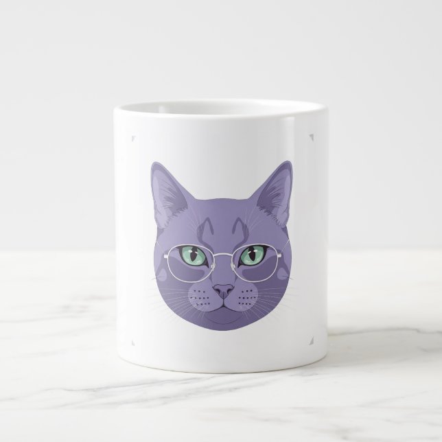 The Zen Master Cat Large Coffee Mug (Front)