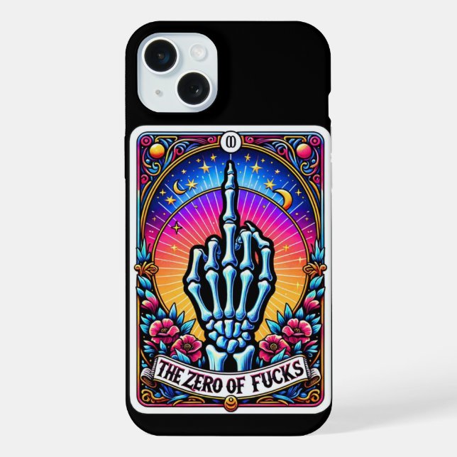 The Zero of F's Tarot Card Collection iPhone Case (Back)
