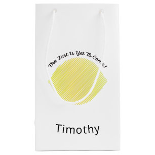 The Zest is Yet to Come Lemon Small Gift Bag