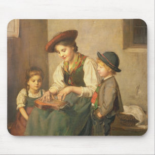 The Zither Player Mouse Pad