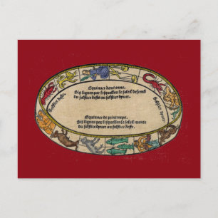 The Zodiac, 1496 Postcard