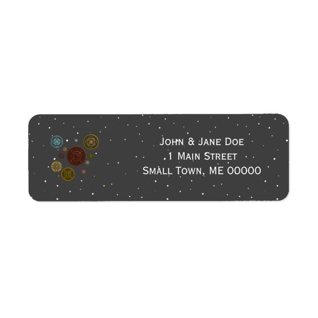 The Zodiac Address Label (Front)