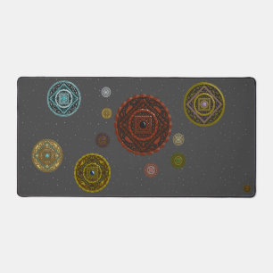 The Zodiac Mandalas Desk Mat