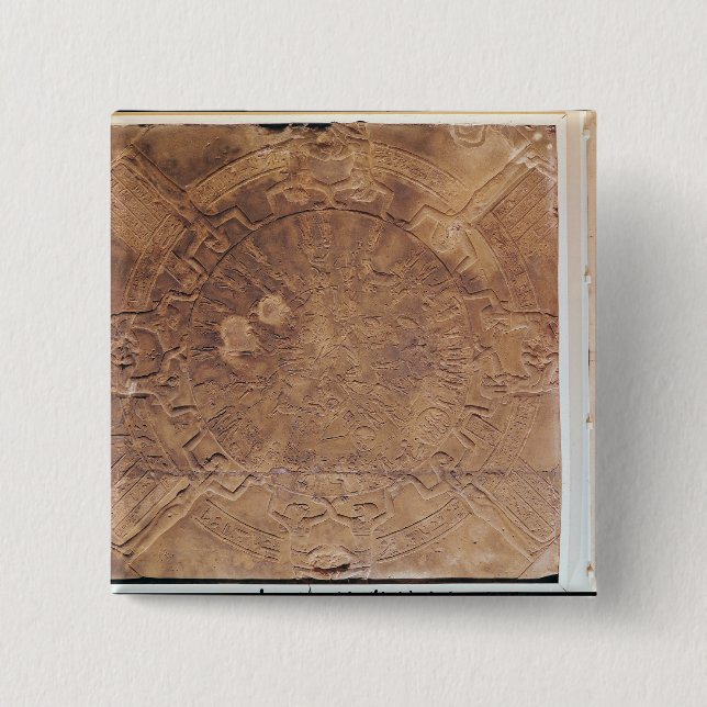 The Zodiac of Dendarah 2 Inch Square Button (Front)