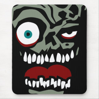 The Zombie face of doom Mouse Pad