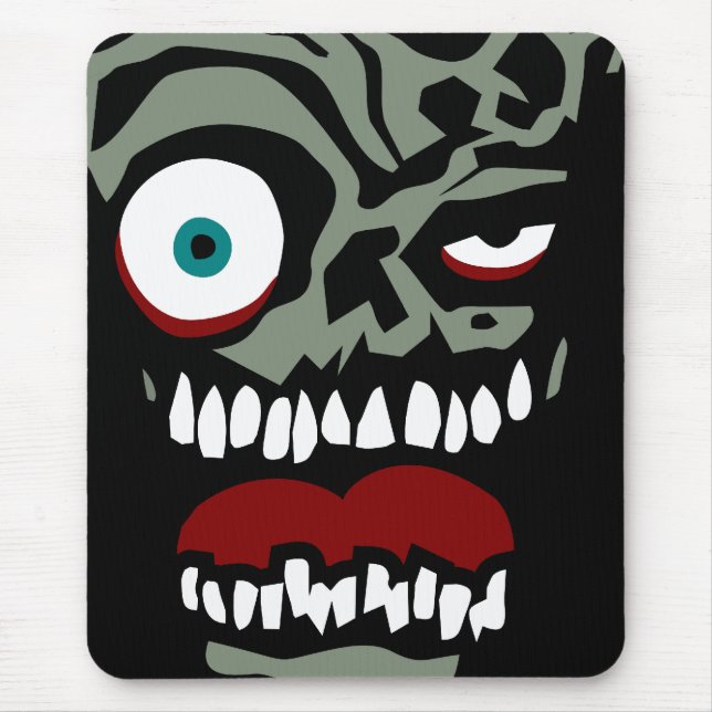 The Zombie face of doom Mouse Pad (Front)