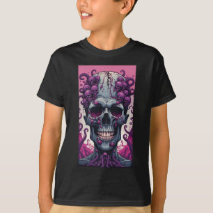 The Zombie Has Brain Covering Its Head  T-Shirt