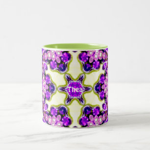 THEA ~ Personalised Vintage Costume Jewellery ~ Two-Tone Coffee Mug