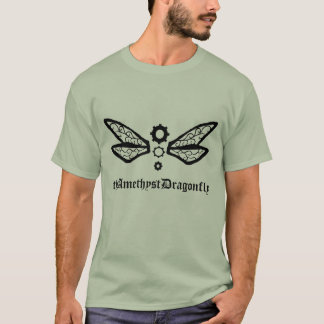 theAmethystDragonfly dragonfly Basic logo tee
