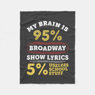 Theater - Broadway Show Lyrics Gifts Fleece Blanket