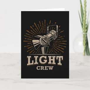 THEATER LIGHTING CREW Lighting Technician Stage Card