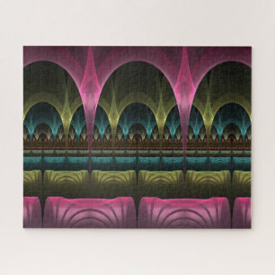 Theater of Fantasy, Abstract Colorful Fractal Art Jigsaw Puzzle