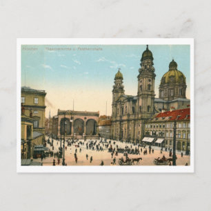 Theatinerkirche, Munich, Germany Vintage Postcard