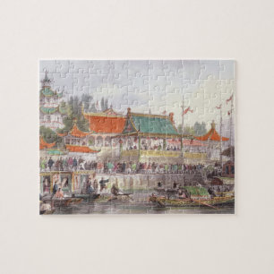 Theatre at Tien-Sing, from 'China in a Series of V Jigsaw Puzzle
