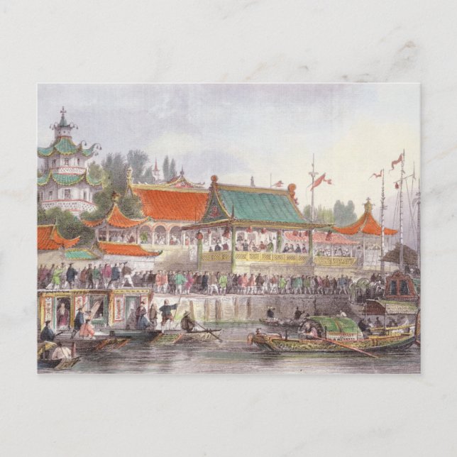 Theatre at Tien-Sing, from 'China in a Series of V Postcard (Front)