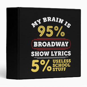Theatre - Broadway Show Lyrics Gifts Binder