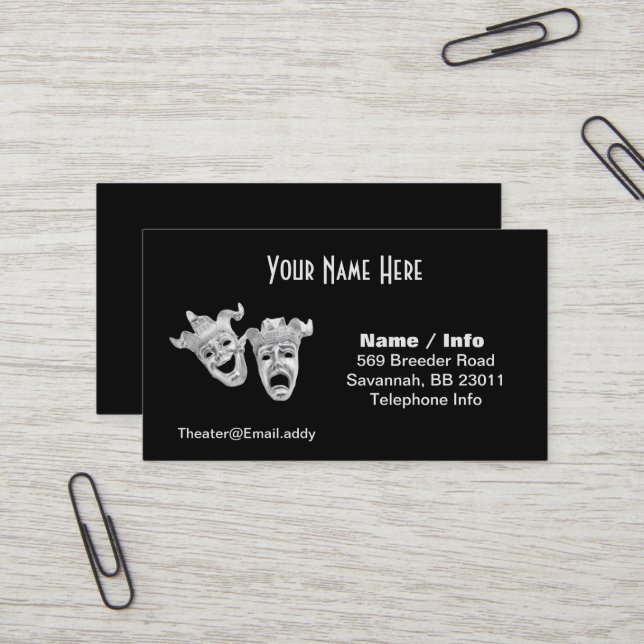 Theatre Business Card (Front/Back In Situ)
