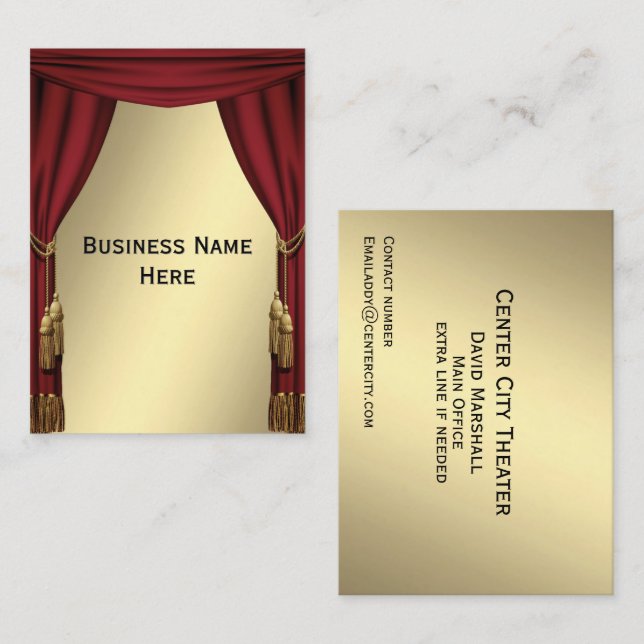 Theatre Business Card (Front/Back)