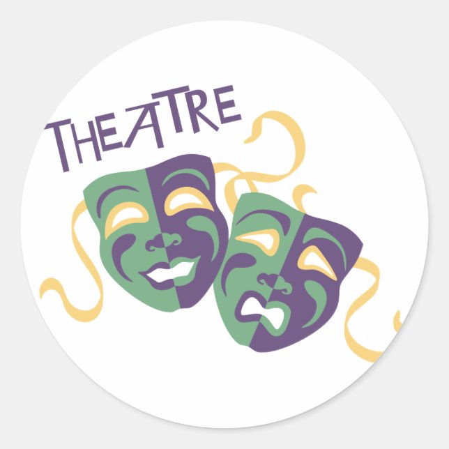 Theatre Classic Round Sticker (Front)