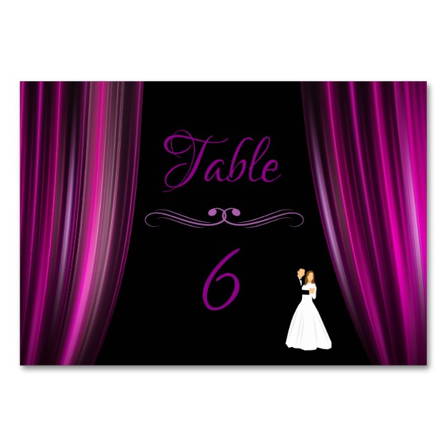 Theatre curtain table number (Front)