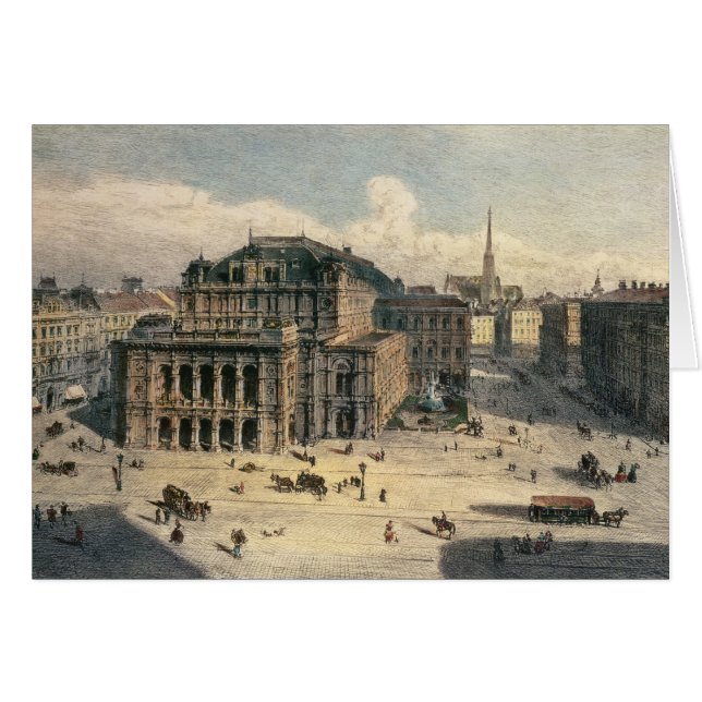 Théatre de l'opéra d'état de Vienne, c.1869 (Devant horizontal)