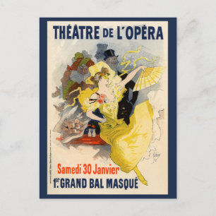 Theatre de l'Opera, Jules Chéret Postcard