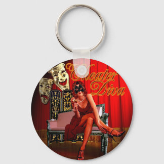 Theatre Diva Collage Keychain