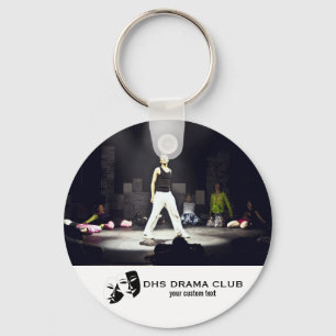 Theatre Drama Club Custom Photo Collage Keychain