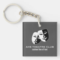 Theatre Drama Club Masks Custom Thespian Name