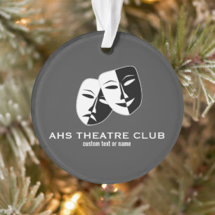 Théâtre Drama Club Masques Personnalisé Nom Thespi
