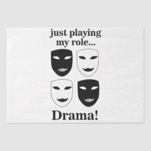 Theatre Drama Stage Actor Birthday Tissue Paper
