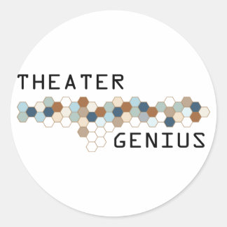 Theatre Genius Classic Round Sticker