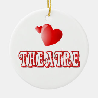 Theatre Hearts Ceramic Ornament