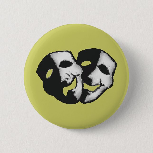 Theatre is Life 2 Inch Round Button (Front)