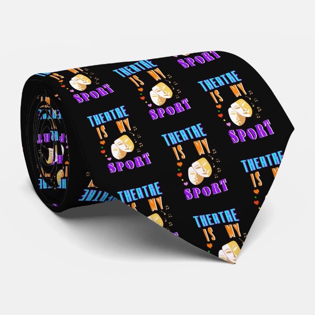 Theatre Is My Sport Actor Drama Tie (Rolled)