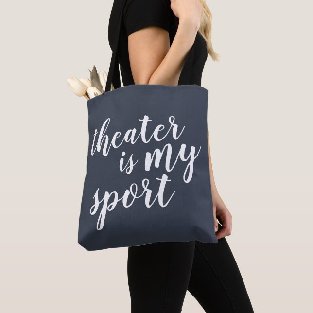 Theatre is my Sport Simple Modern Graphic Tote Bag (Close Up)