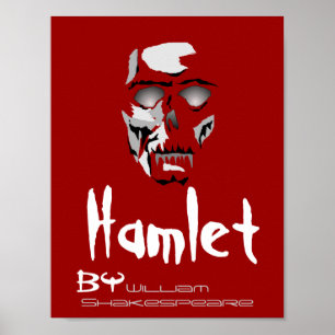 Théâtre Jouer Poster Hamlet Par William Shakespear