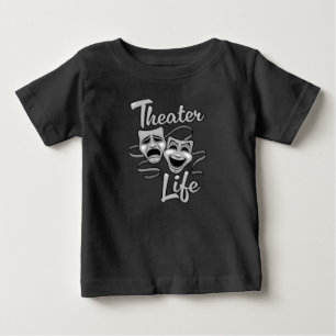 Theatre Life Comedy and Tragedy Masks Baby T-Shirt